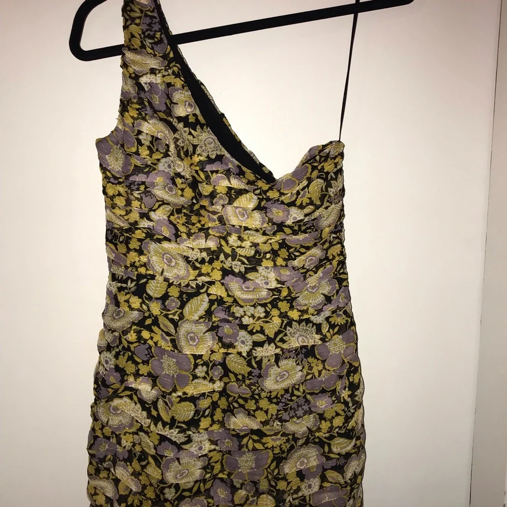 Zara NWT floral draped dress size small - Picture 10 of 12